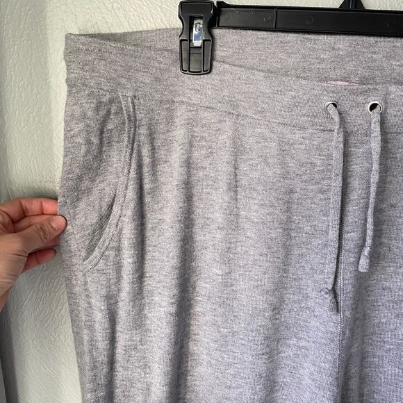 Laurie Felt Plus Size Cashmere Blend Light Gray Jogger Sweatpants Pant Womens 1X - Picture 4 of 9